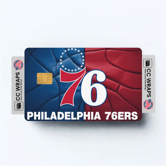 Philadelphia 76Ers Credit Card Skin Sticker | NBA Debit Card Cover