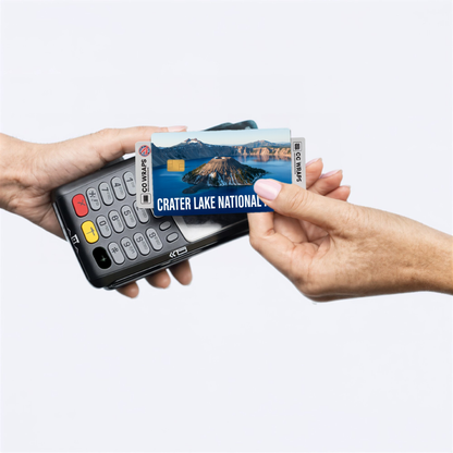 2PK Crater Lake National Park Credit Card Vinyl Skin Decal