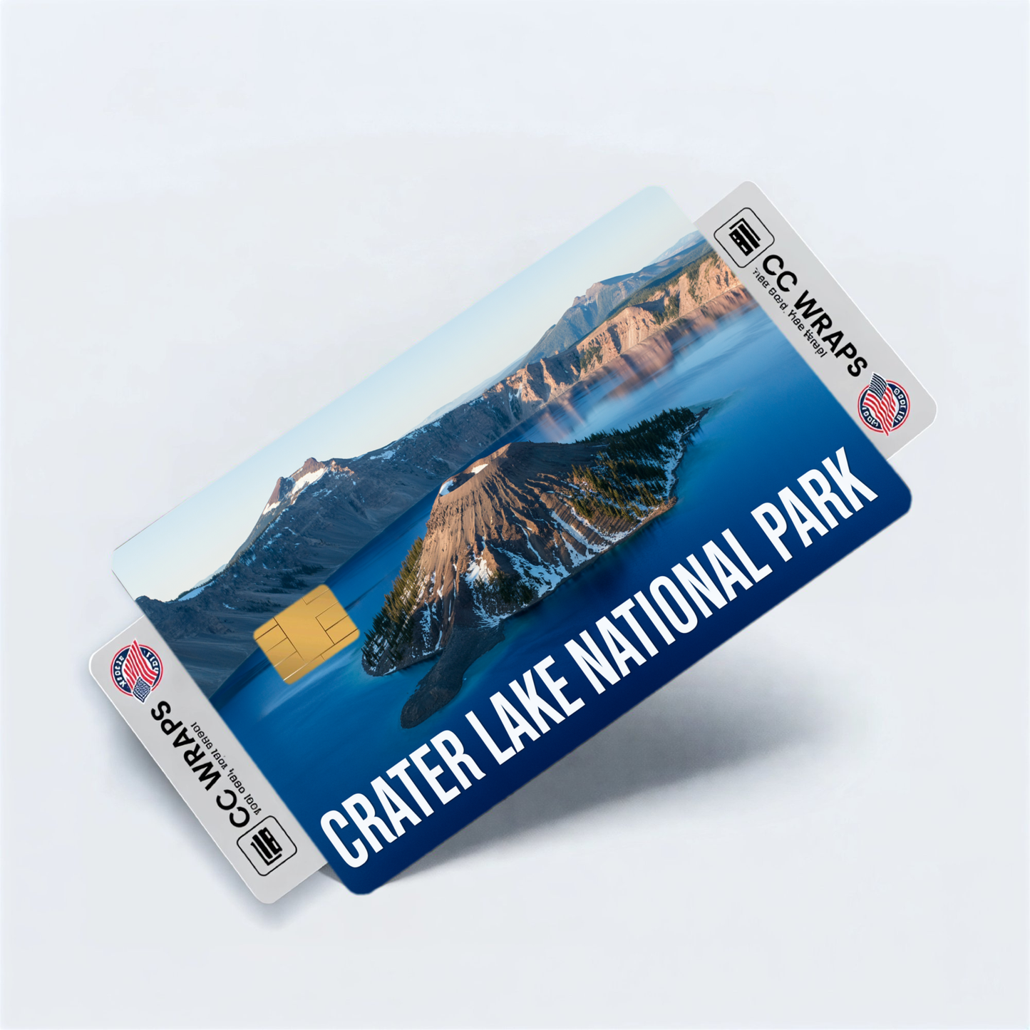 2PK Crater Lake National Park Credit Card Vinyl Skin Decal