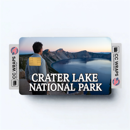 2PK Crater Lake National Park Credit Card Vinyl Skin Decal