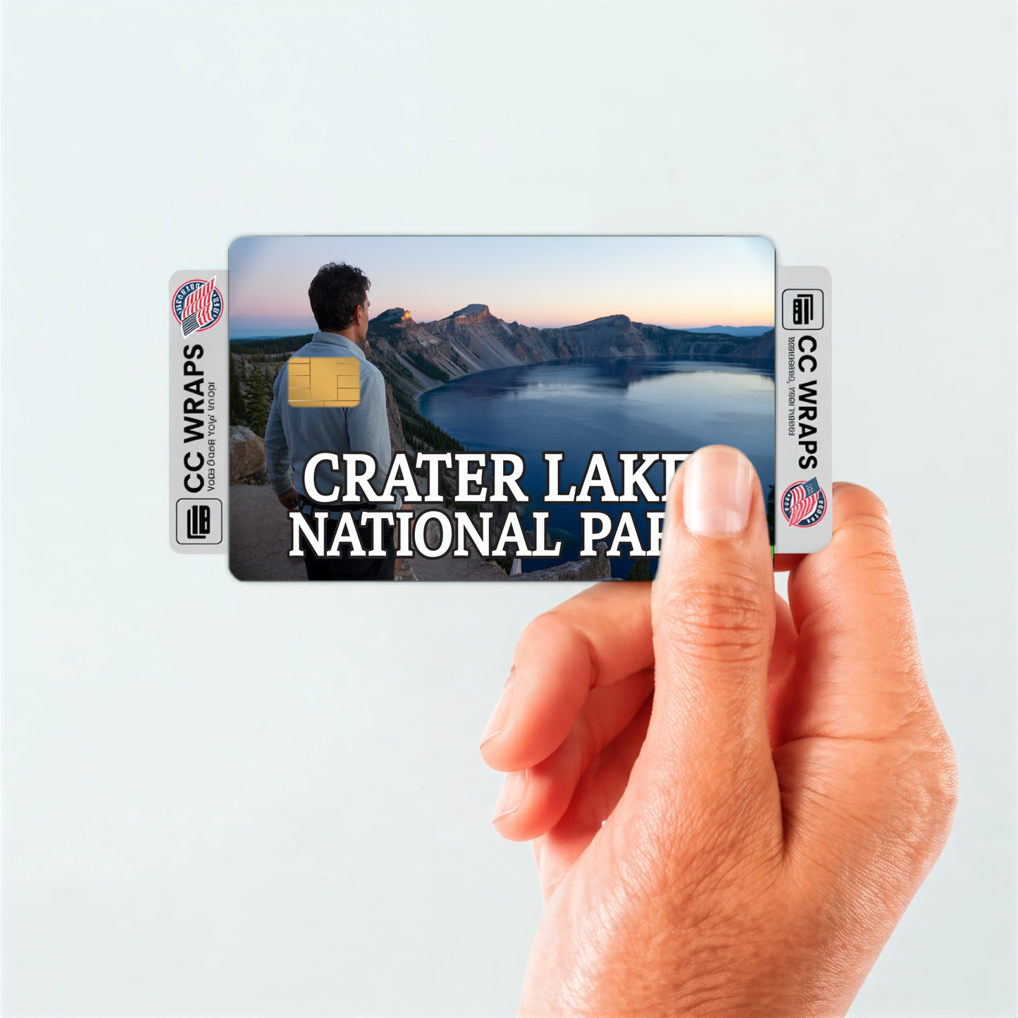 2PK Crater Lake National Park Credit Card Vinyl Skin Decal