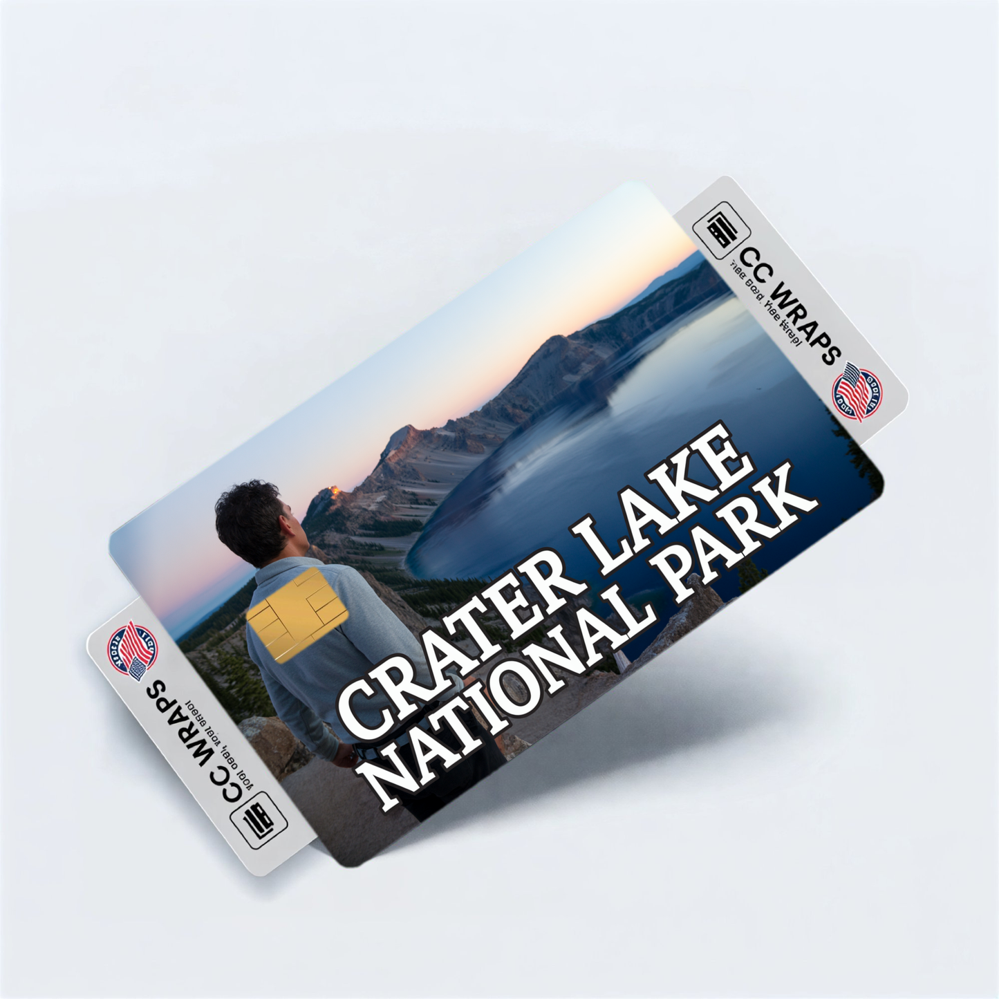 2PK Crater Lake National Park Credit Card Vinyl Skin Decal