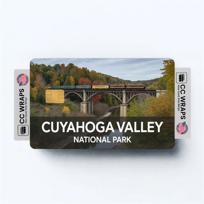 2PK Cuyahoga Valley National Park Credit Card Vinyl Skin Decal