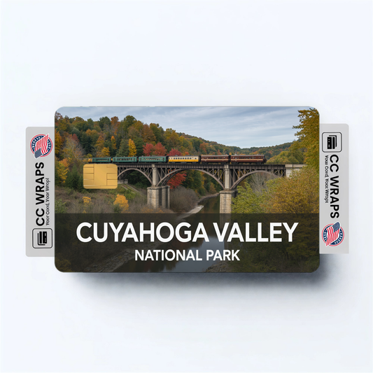 2PK Cuyahoga Valley National Park Credit Card Vinyl Skin Decal