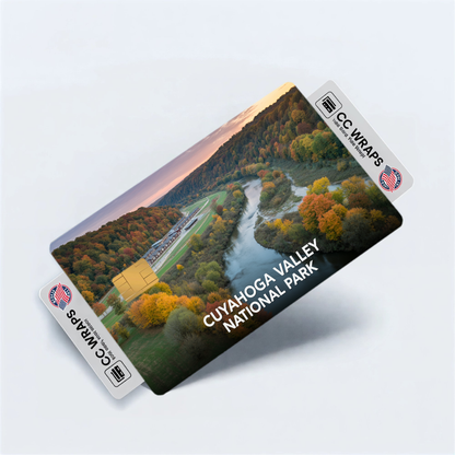 2PK Cuyahoga Valley National Park Credit Card Vinyl Skin Decal