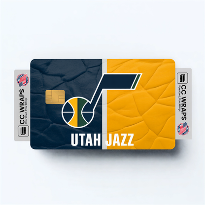 Utah Jazz Credit Card Skin Sticker | NBA Debit Card Cover