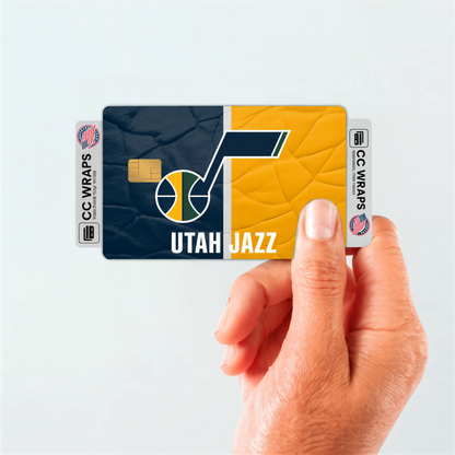 Utah Jazz Credit Card Skin Sticker | NBA Debit Card Cover