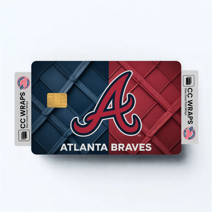 Atlanta Braves Credit Card Skin Sticker | MLB Debit Card Cover