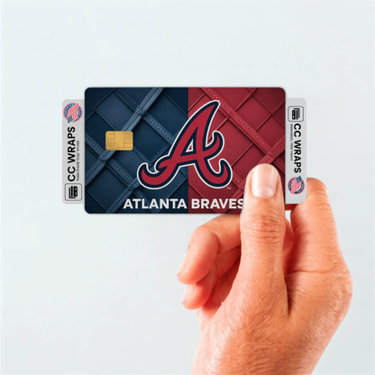 Atlanta Braves Credit Card Skin Sticker | MLB Debit Card Cover