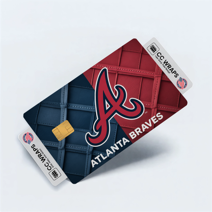Atlanta Braves Credit Card Skin Sticker | MLB Debit Card Cover