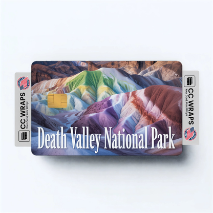 2PK Death Valley National Park Credit Card Vinyl Skin Decal
