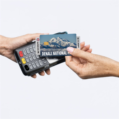 2PK Denali National Park Credit Card Vinyl Skin Decal