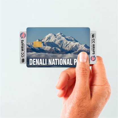 2PK Denali National Park Credit Card Vinyl Skin Decal