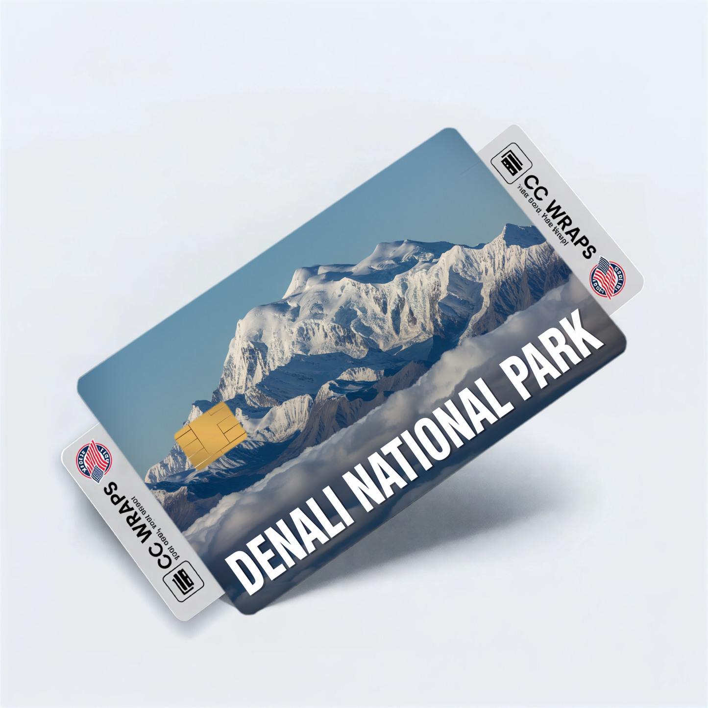 2PK Denali National Park Credit Card Vinyl Skin Decal
