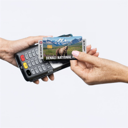 2PK Denali National Park Credit Card Vinyl Skin Decal