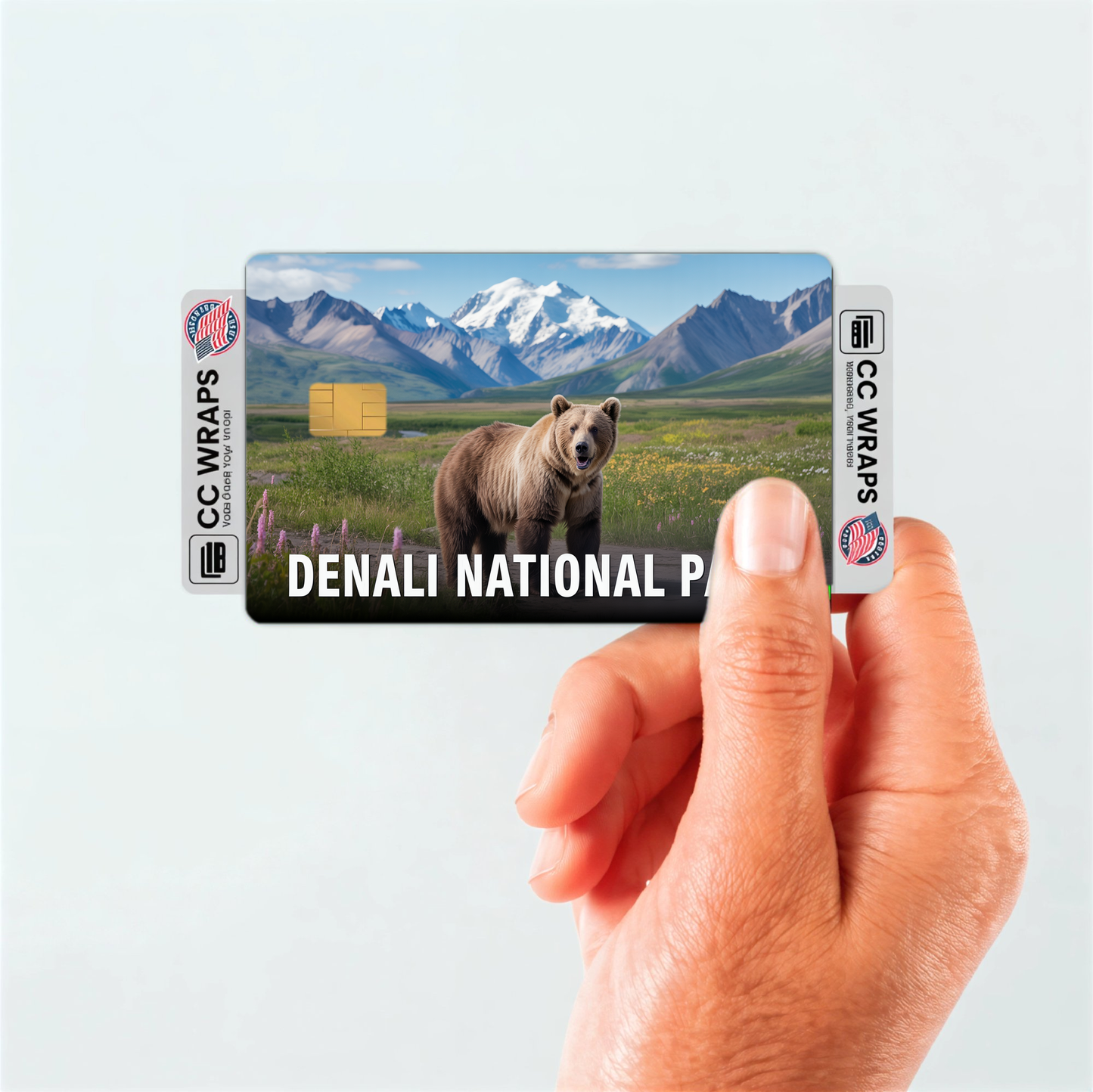 2PK Denali National Park Credit Card Vinyl Skin Decal
