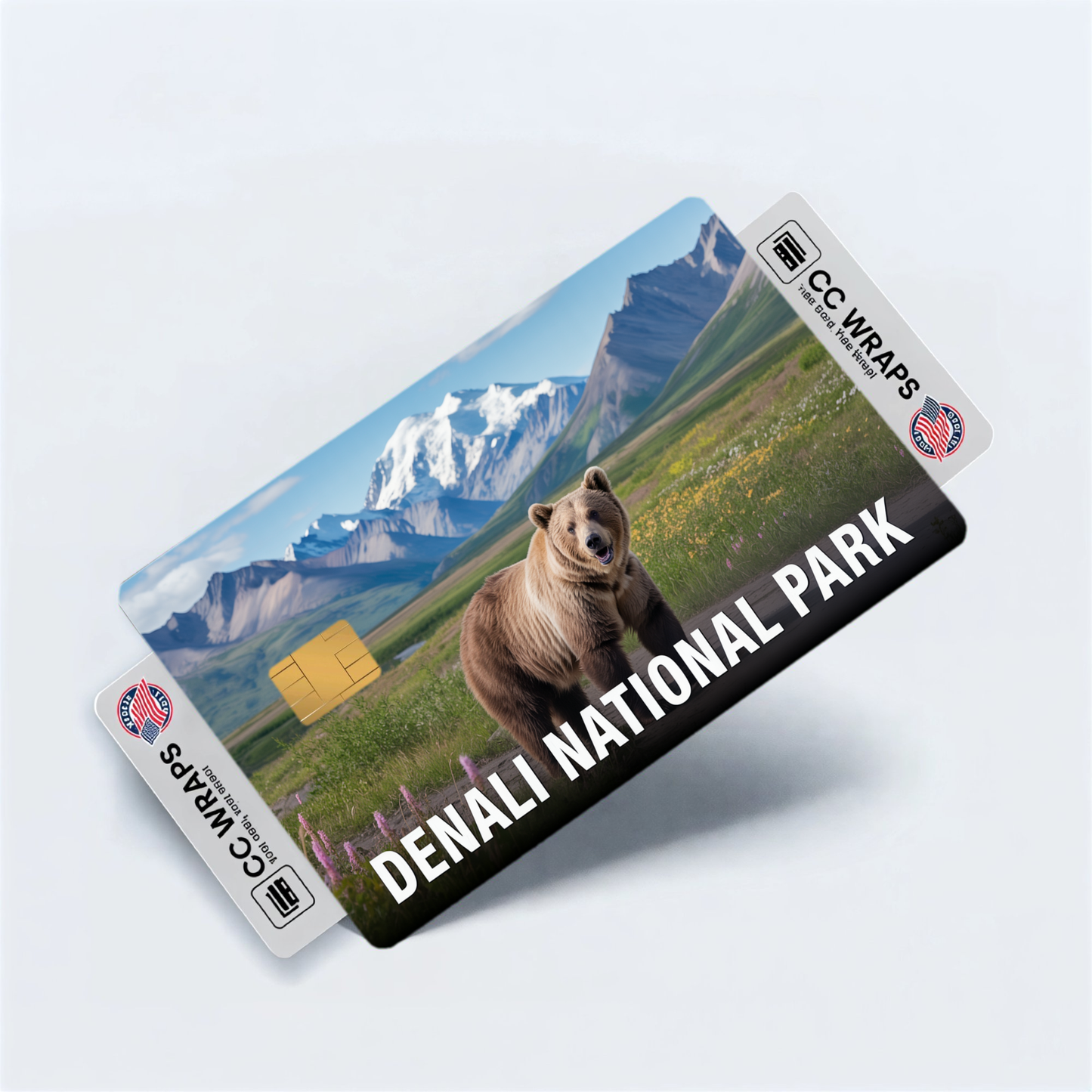 2PK Denali National Park Credit Card Vinyl Skin Decal