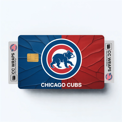 Chicago Cubs Credit Card Skin Sticker | MLB Debit Card Cover