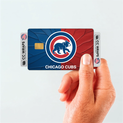 Chicago Cubs Credit Card Skin Sticker | MLB Debit Card Cover