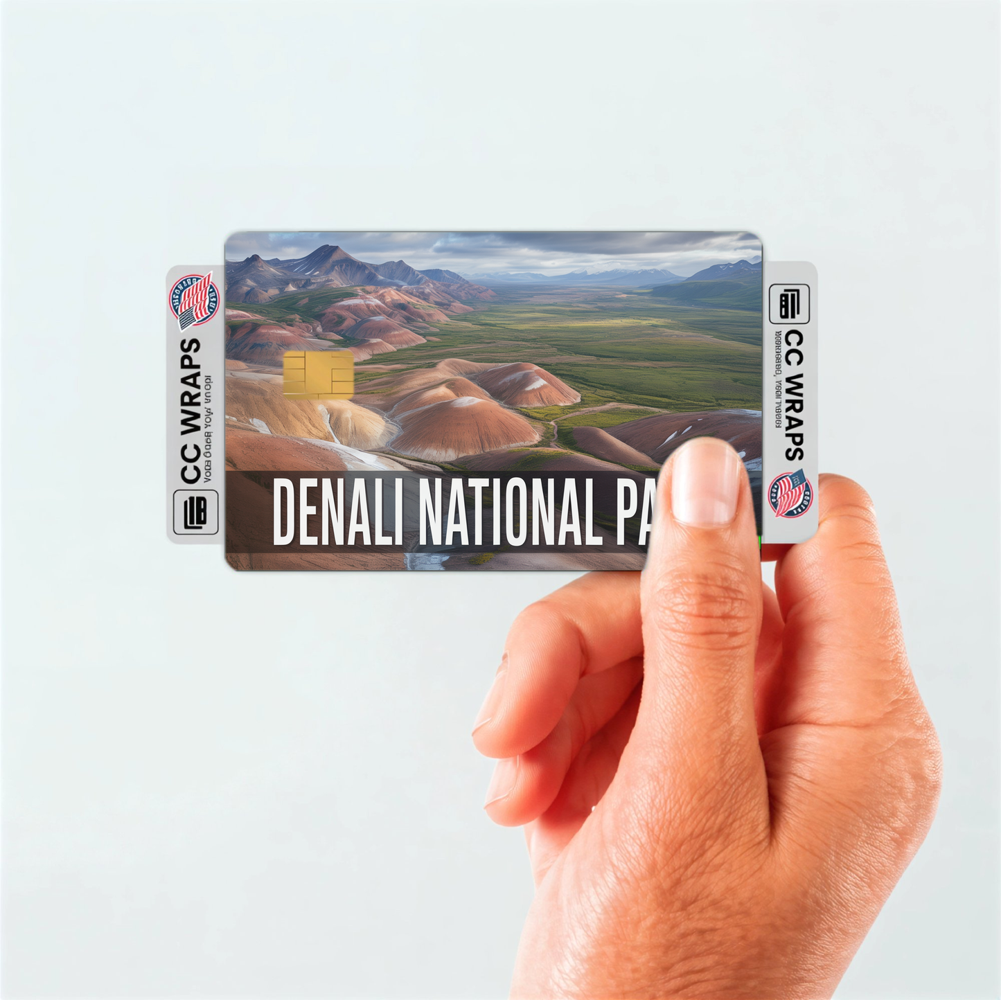 2PK Denali National Park Credit Card Vinyl Skin Decal