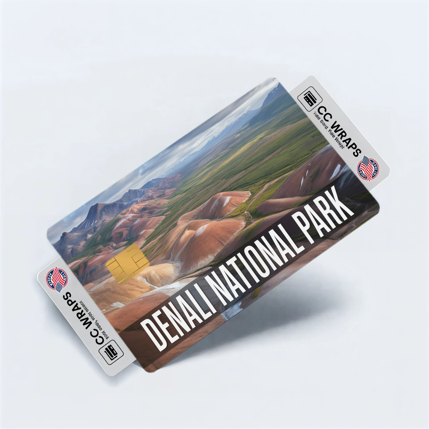2PK Denali National Park Credit Card Vinyl Skin Decal