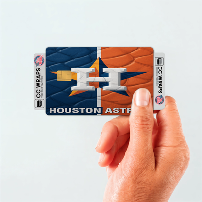 Houston Astros Credit Card Skin Sticker | MLB Debit Card Cover