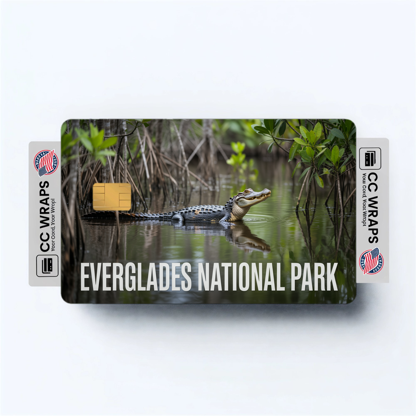 2PK Everglades National Park Credit Card Vinyl Skin Decal