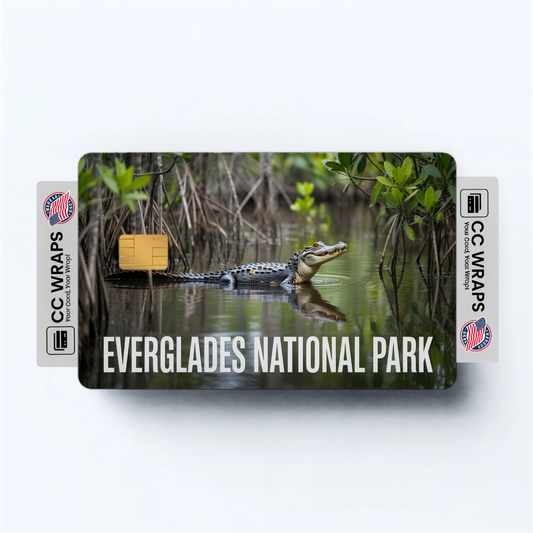2PK Everglades National Park Credit Card Vinyl Skin Decal