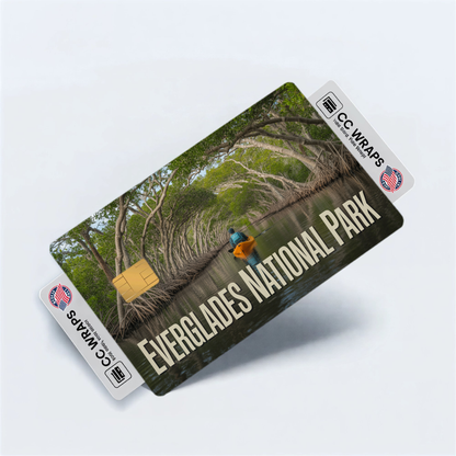 2PK Everglades National Park Credit Card Vinyl Skin Decal