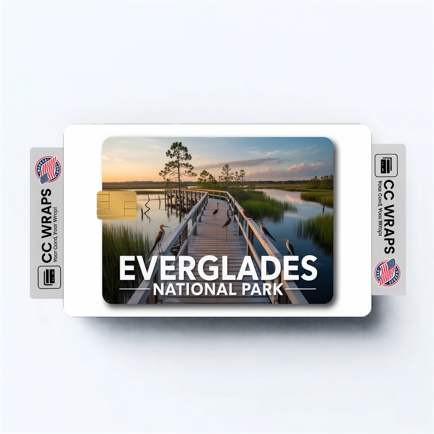 2PK Everglades National Park Credit Card Vinyl Skin Decal