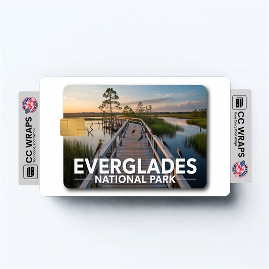 2PK Everglades National Park Credit Card Vinyl Skin Decal