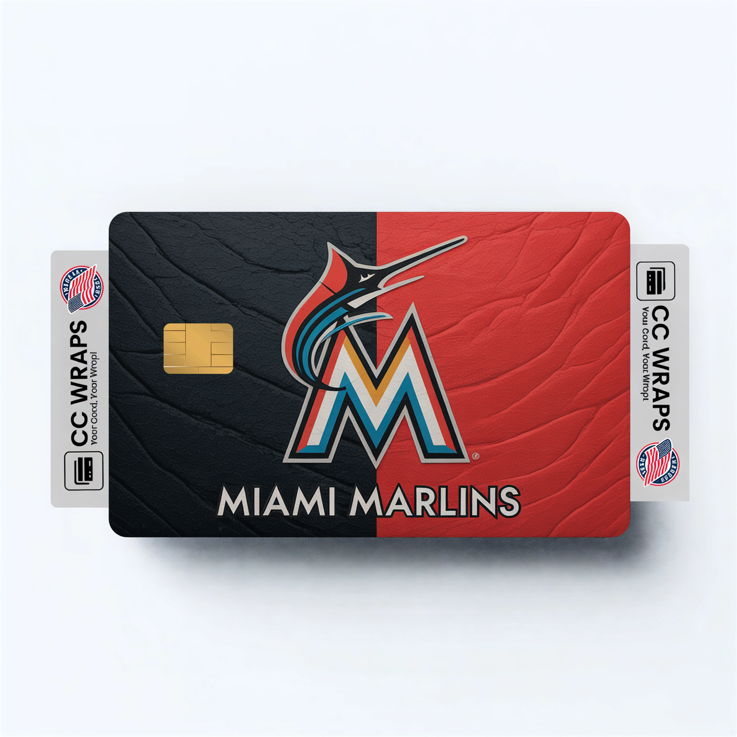 Miami Marlins Credit Card Skin Sticker | MLB Debit Card Cover
