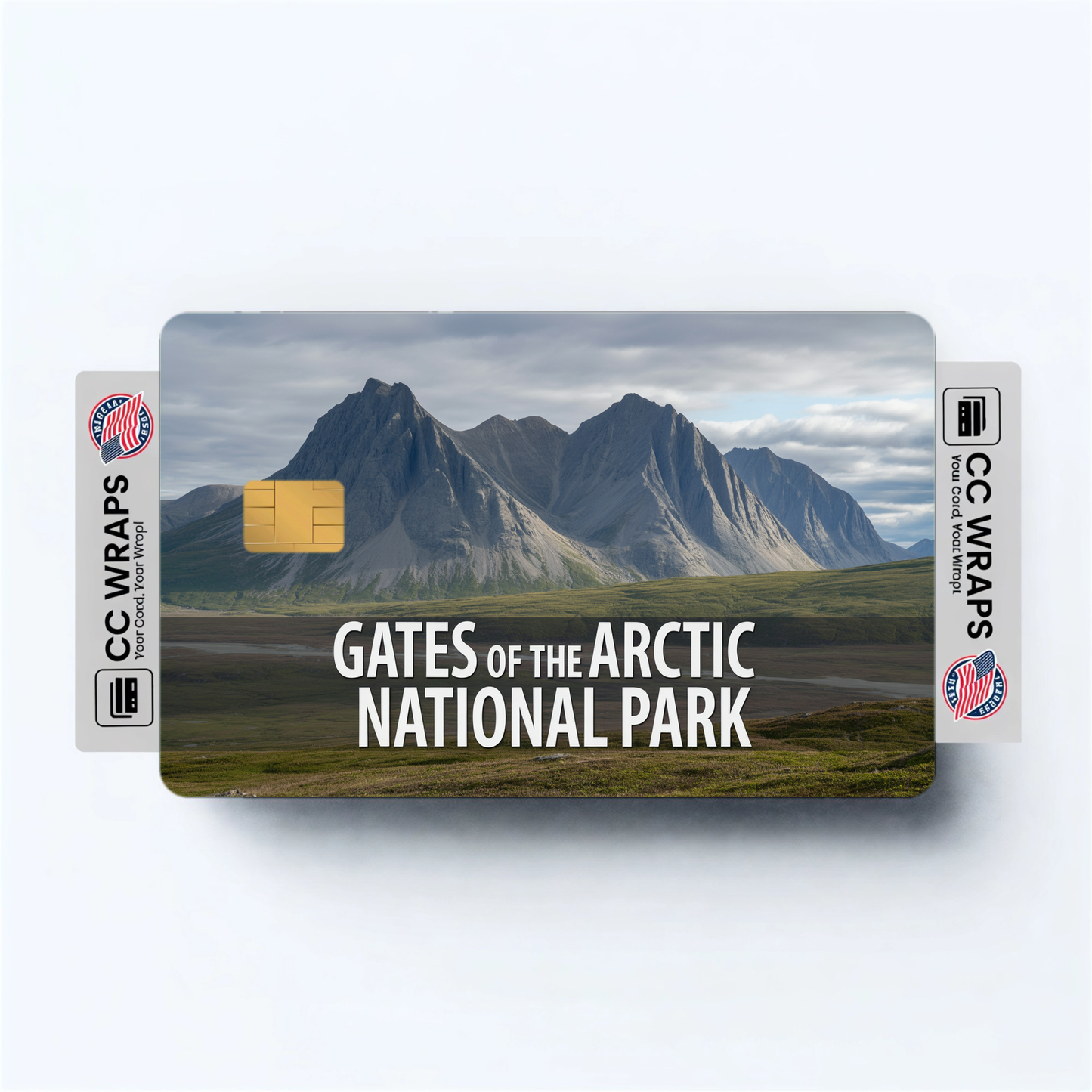 2PK Gates of the Arctic National Park Credit Card Vinyl Skin Decal
