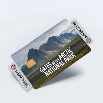2PK Gates of the Arctic National Park Credit Card Vinyl Skin Decal