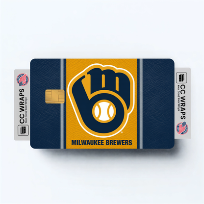 Milwaukee Brewers Credit Card Skin Sticker | MLB Debit Card Cover