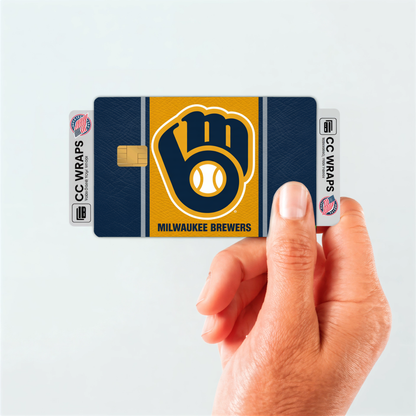 Milwaukee Brewers Credit Card Skin Sticker | MLB Debit Card Cover