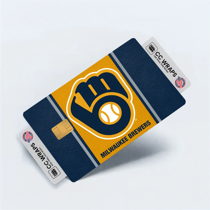 Milwaukee Brewers Credit Card Skin Sticker | MLB Debit Card Cover