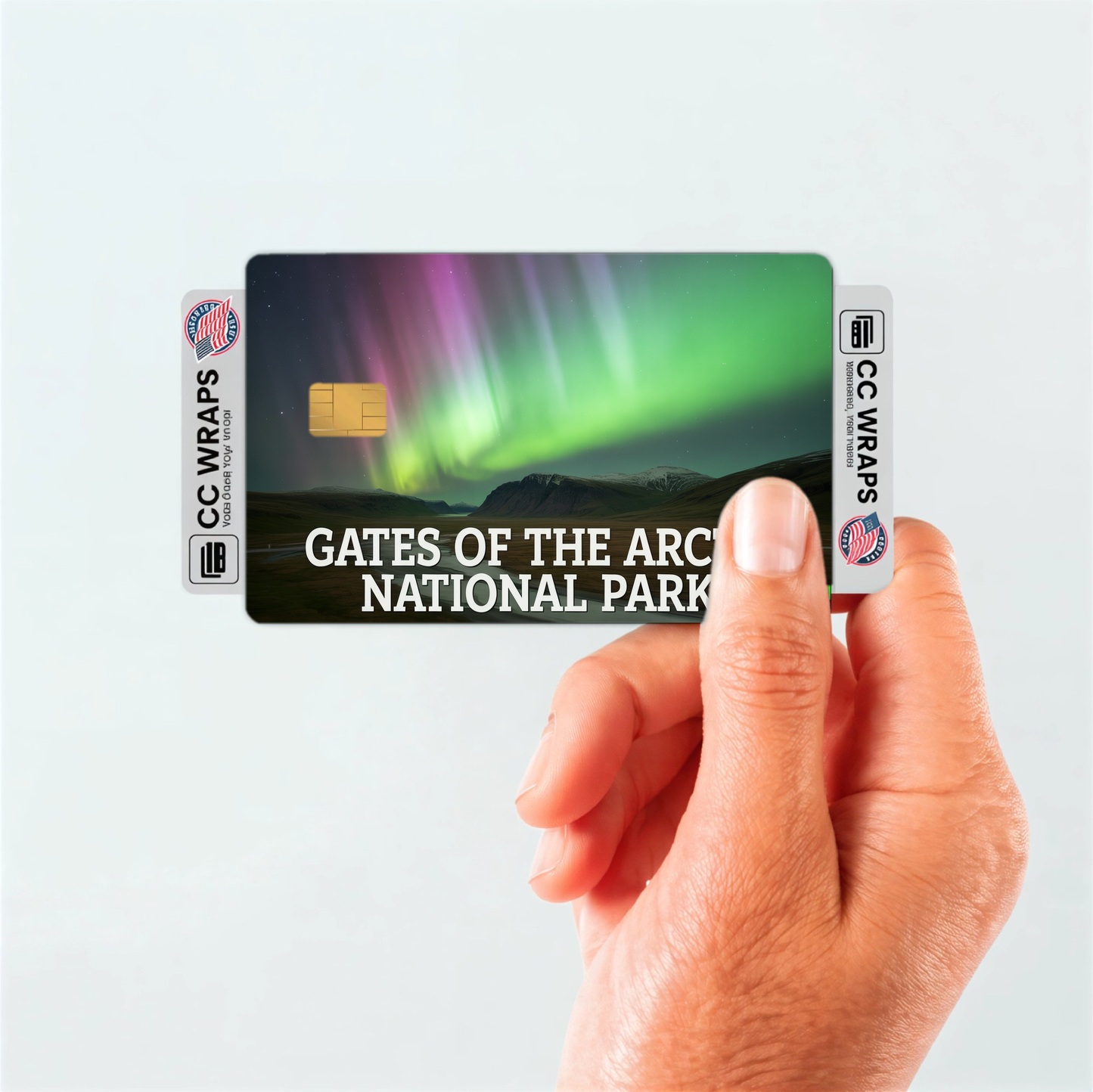 2PK Gates of the Arctic National Park Credit Card Vinyl Skin Decal