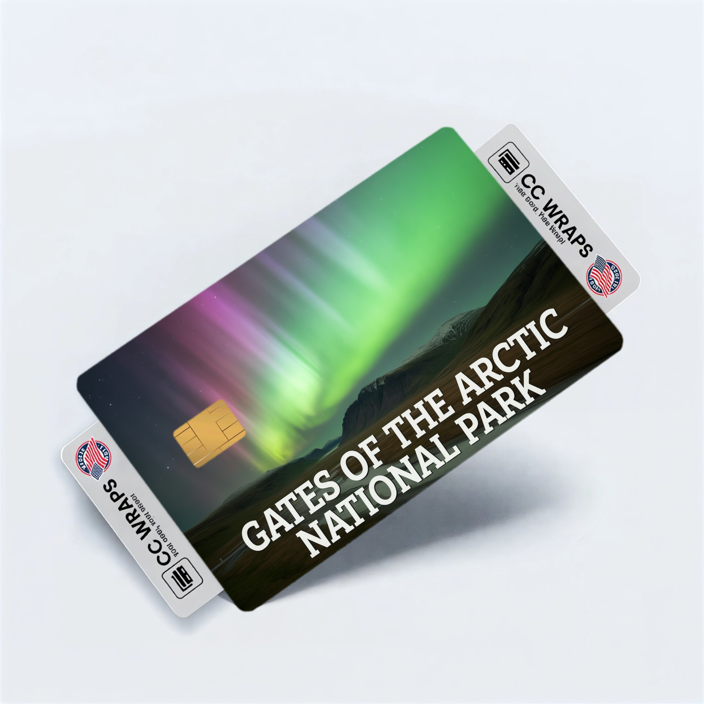 2PK Gates of the Arctic National Park Credit Card Vinyl Skin Decal