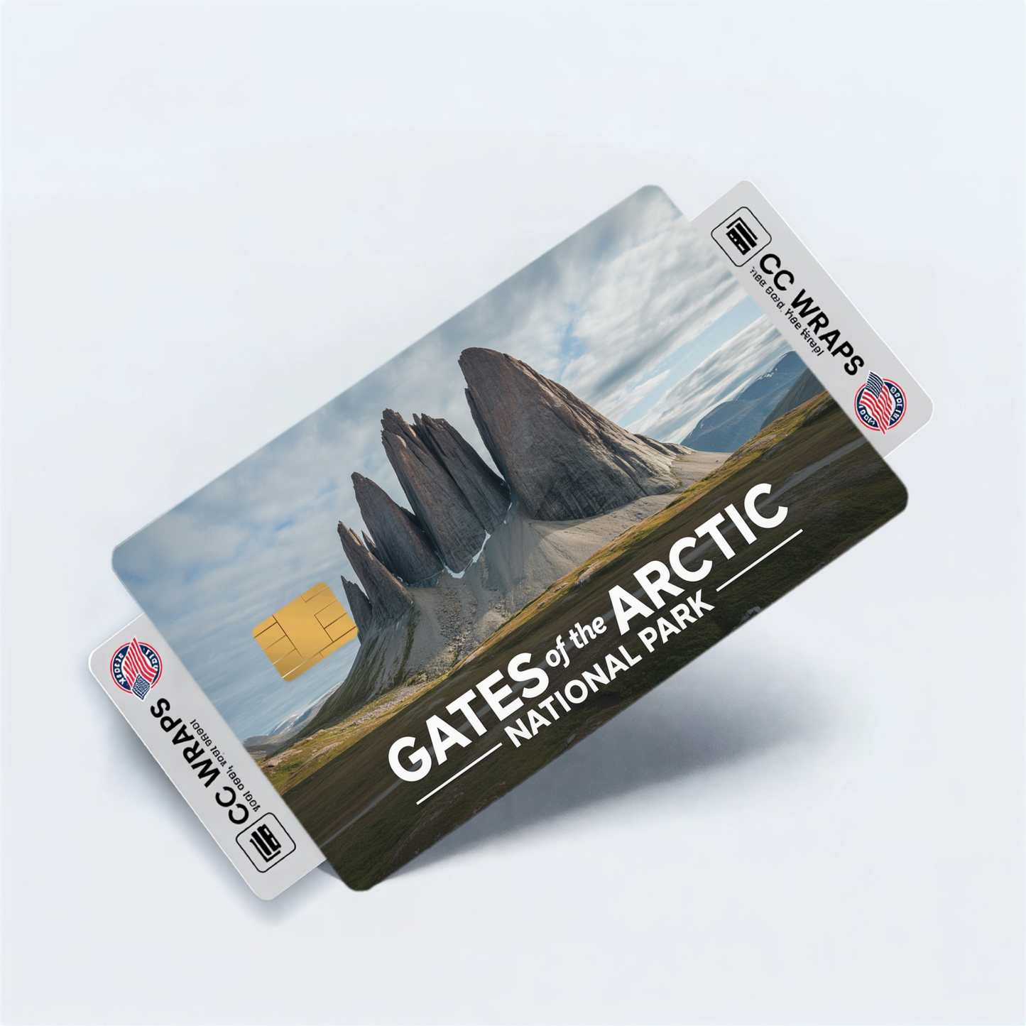 2PK Gates of the Arctic National Park Credit Card Vinyl Skin Decal