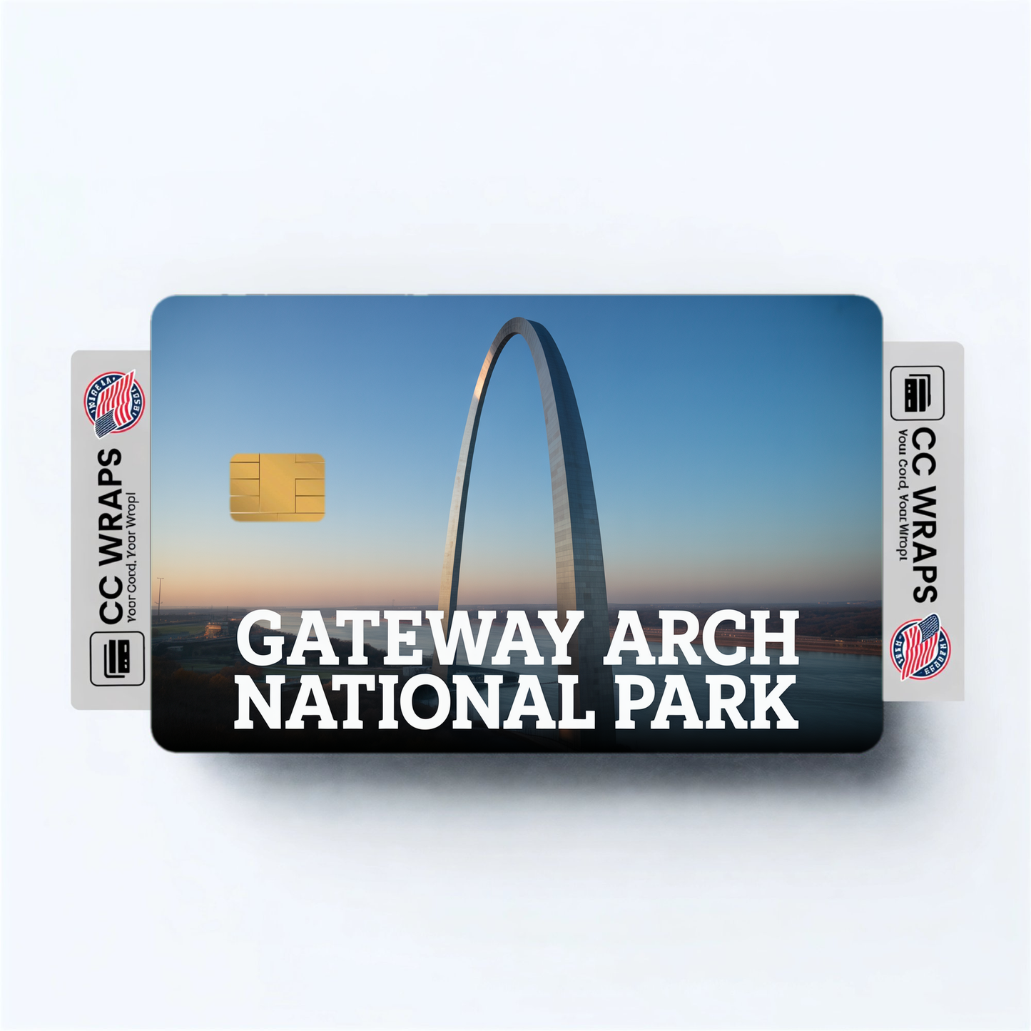 2PK Gateway Arch National Park Credit Card Vinyl Skin Decal