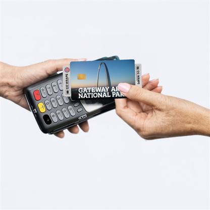 2PK Gateway Arch National Park Credit Card Vinyl Skin Decal