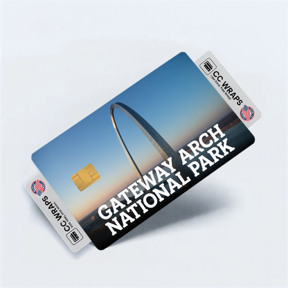 2PK Gateway Arch National Park Credit Card Vinyl Skin Decal