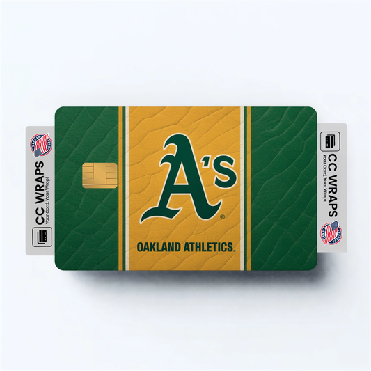 Oakland Athletics Credit Card Skin Sticker | MLB Debit Card Cover