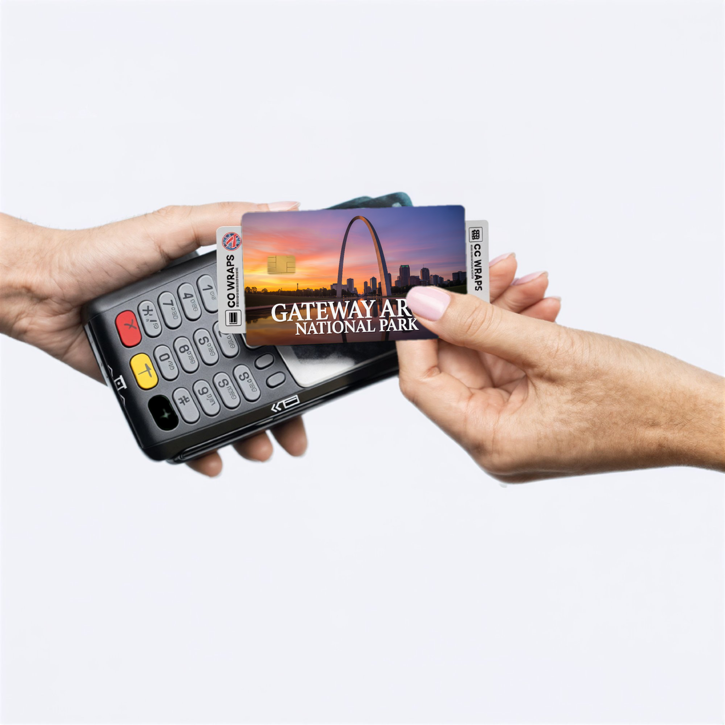 2PK Gateway Arch National Park Credit Card Vinyl Skin Decal