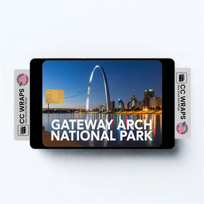 2PK Gateway Arch National Park Credit Card Vinyl Skin Decal