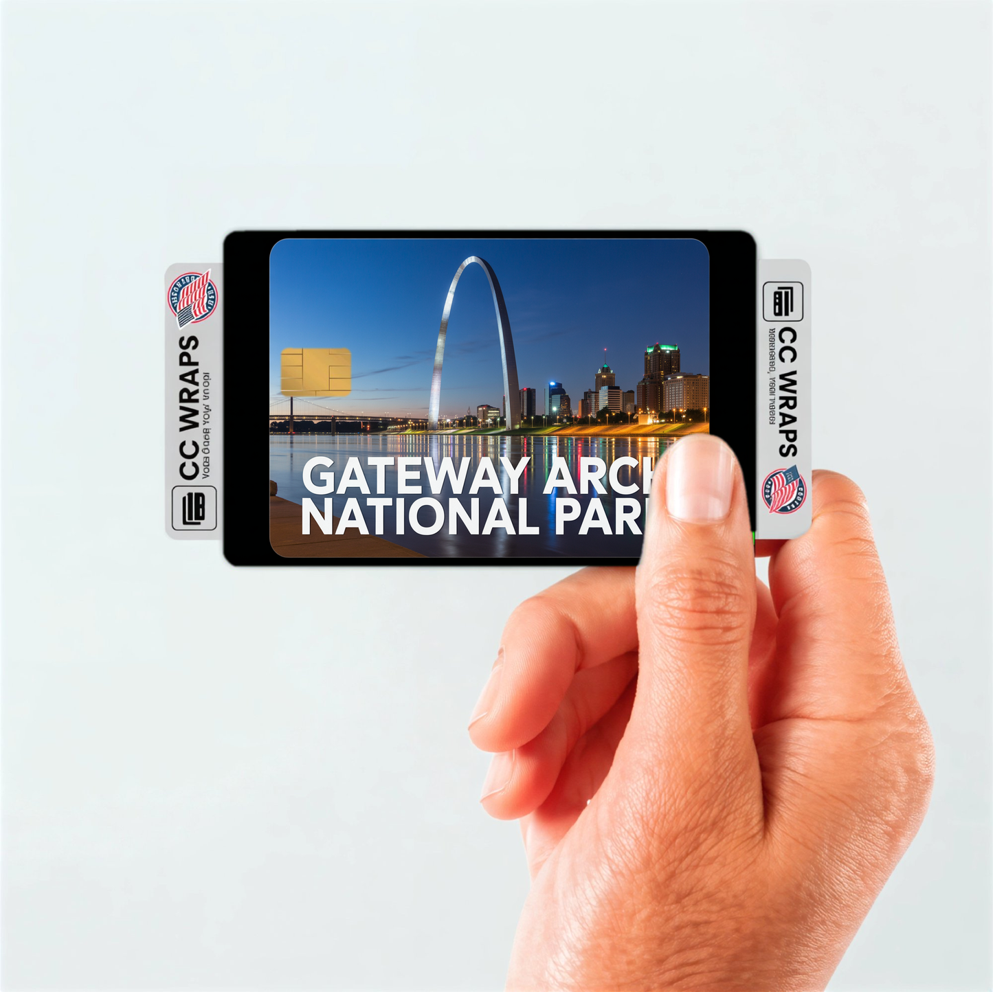 2PK Gateway Arch National Park Credit Card Vinyl Skin Decal