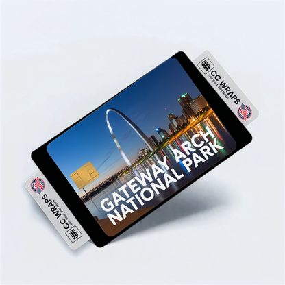2PK Gateway Arch National Park Credit Card Vinyl Skin Decal