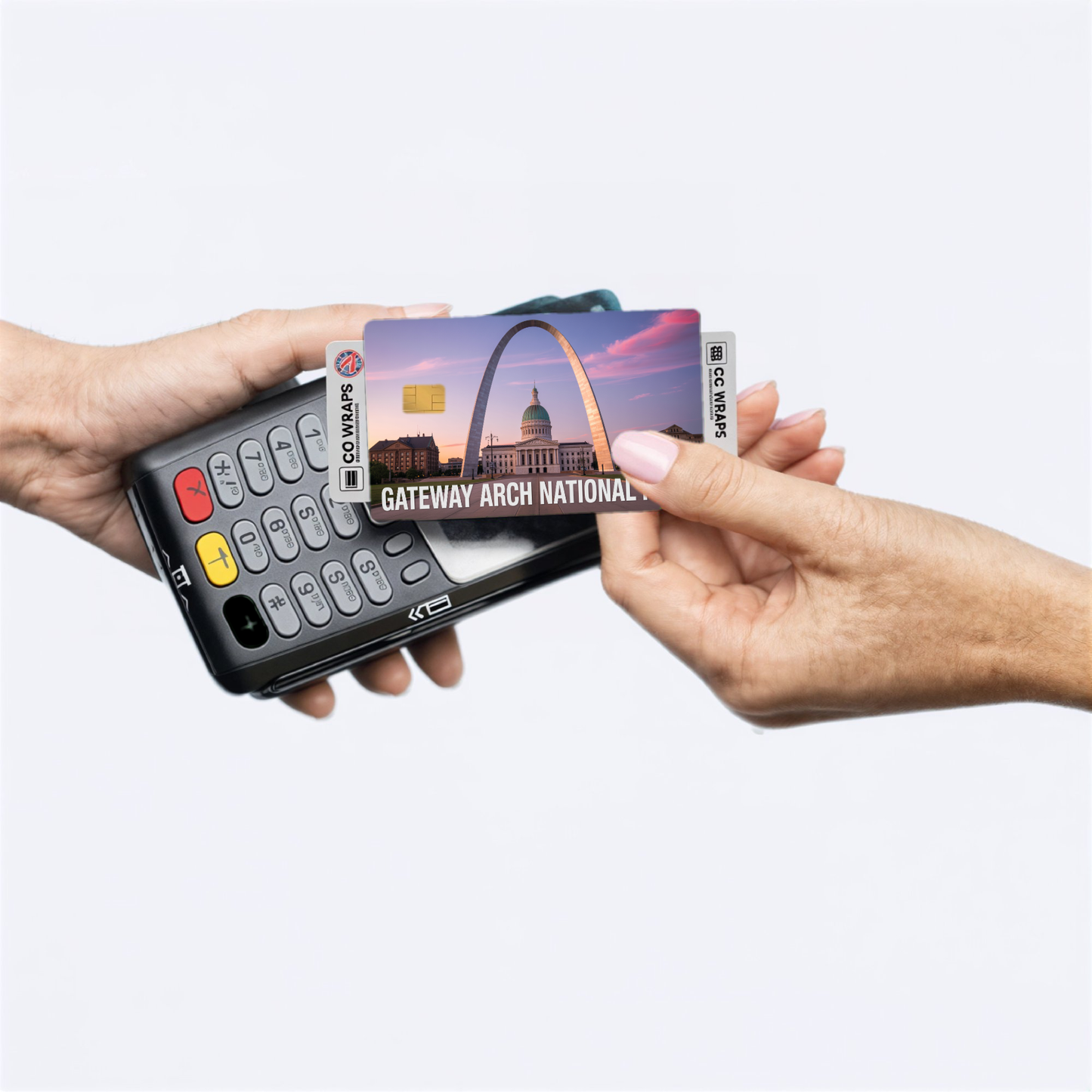 2PK Gateway Arch National Park Credit Card Vinyl Skin Decal