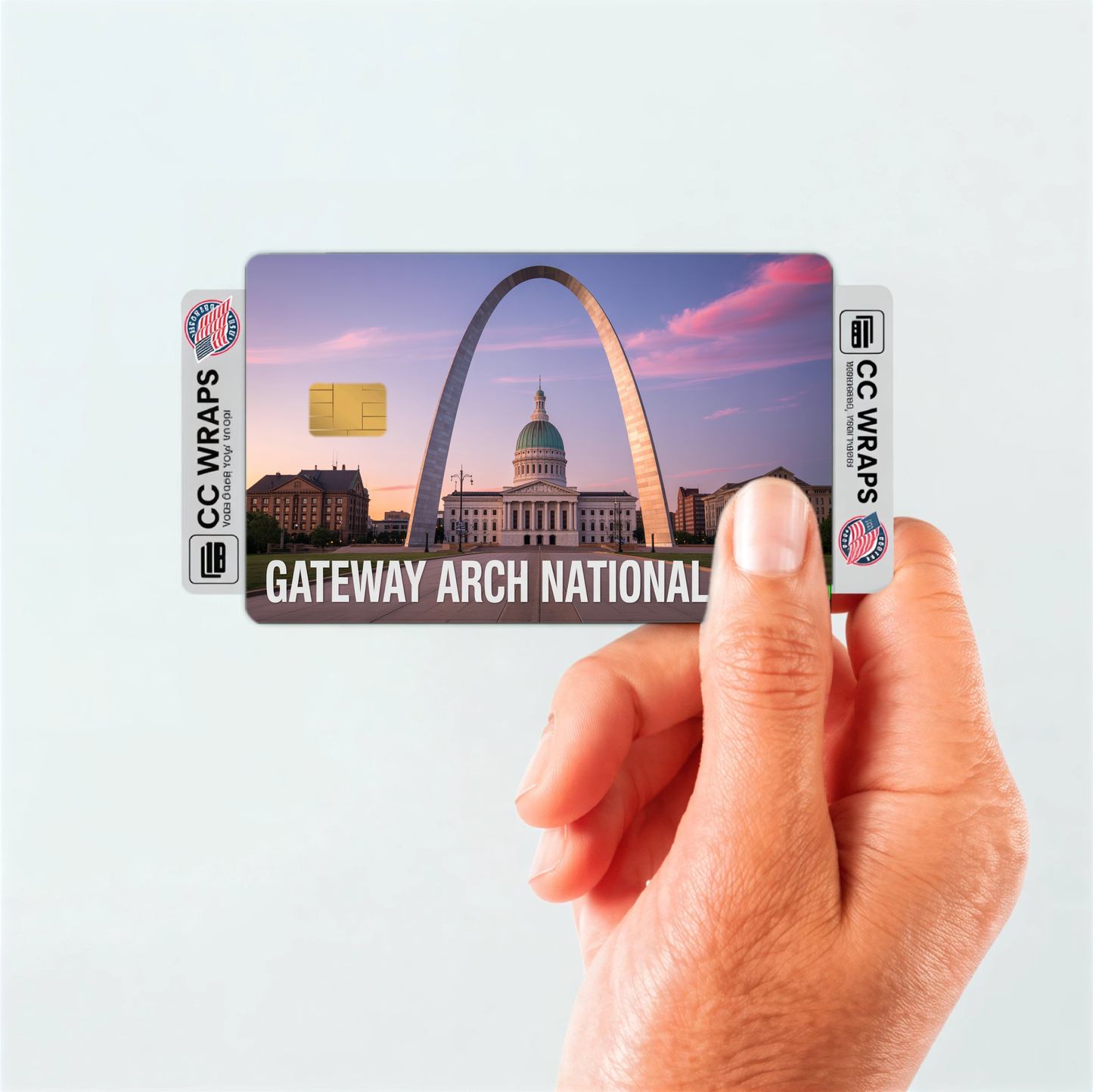 2PK Gateway Arch National Park Credit Card Vinyl Skin Decal